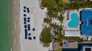 The Floridian Club at Vanderbilt Beach in Naples, Florida Aerial | Janine Monfort - Premier Sotheby's International Realty