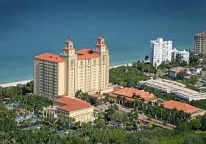 The Ritz-Carlton Resort on Vanderbilt Beach in Naples, Florida Aerial | Janine Monfort - Premier Sotheby's International Realty